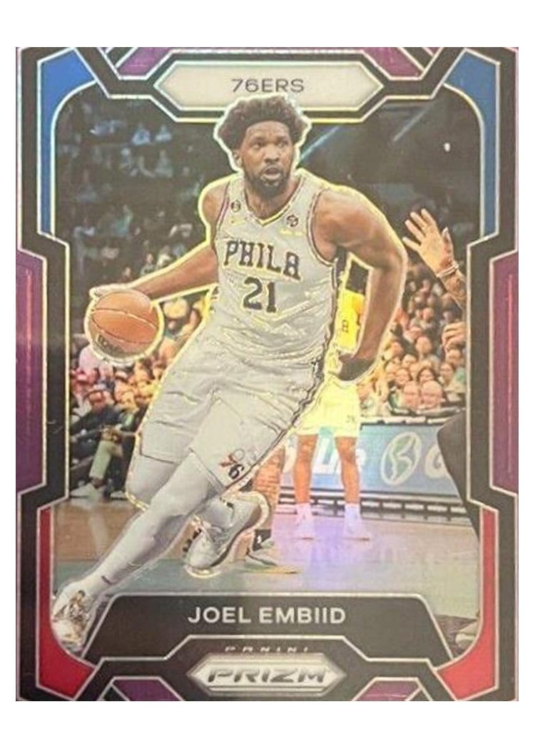2023-24 Panini Prizm Base Set Joel Embiid #73 card