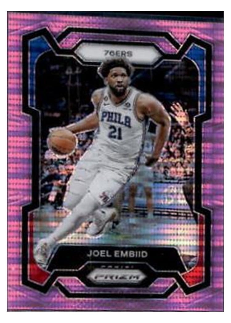 2023-24 Panini Prizm Base Set Joel Embiid #73 card