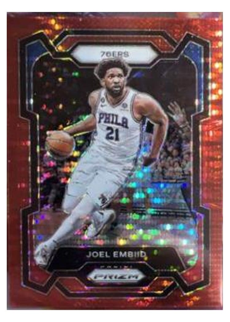 2023-24 Panini Prizm Base Set Joel Embiid #73 card