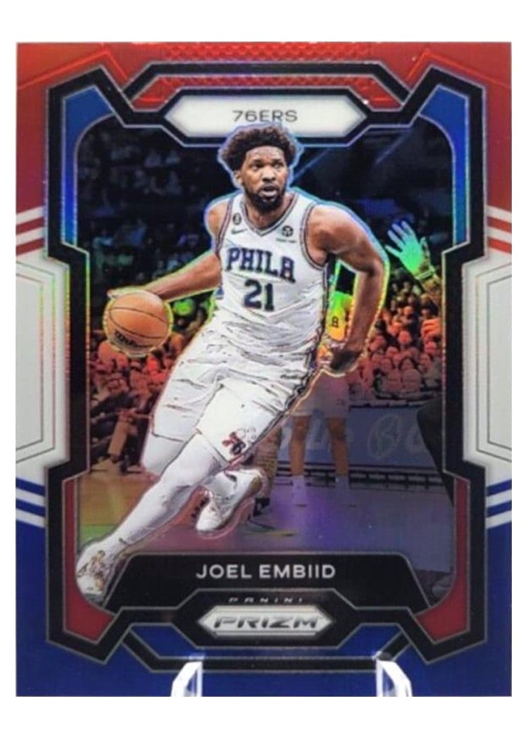 2023-24 Panini Prizm Base Set Joel Embiid #73 card