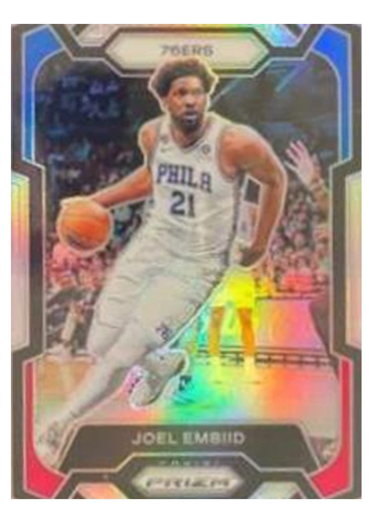 2023-24 Panini Prizm Base Set Joel Embiid #73 card