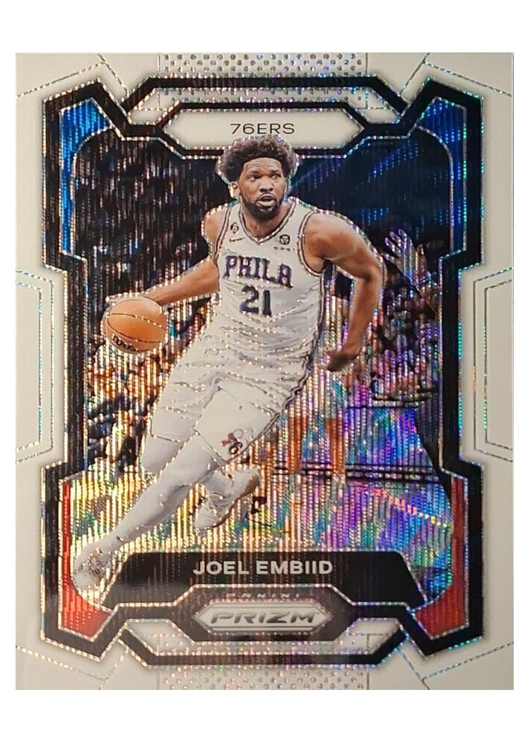 2023-24 Panini Prizm Base Set Joel Embiid #73 card