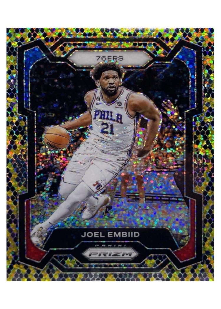 2023-24 Panini Prizm Base Set Joel Embiid #73 card