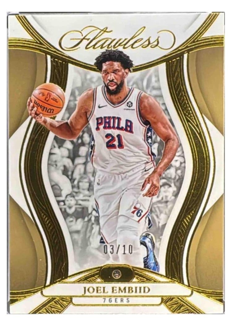 2024-25 Panini Flawless Base Gems Joel Embiid #48 card