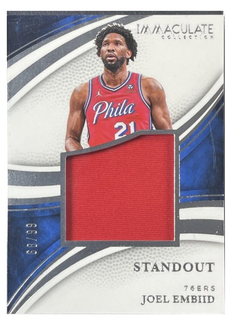 2024-25 Panini Immaculate Collection Standout Memorabilia Set Joel Embiid #2 card