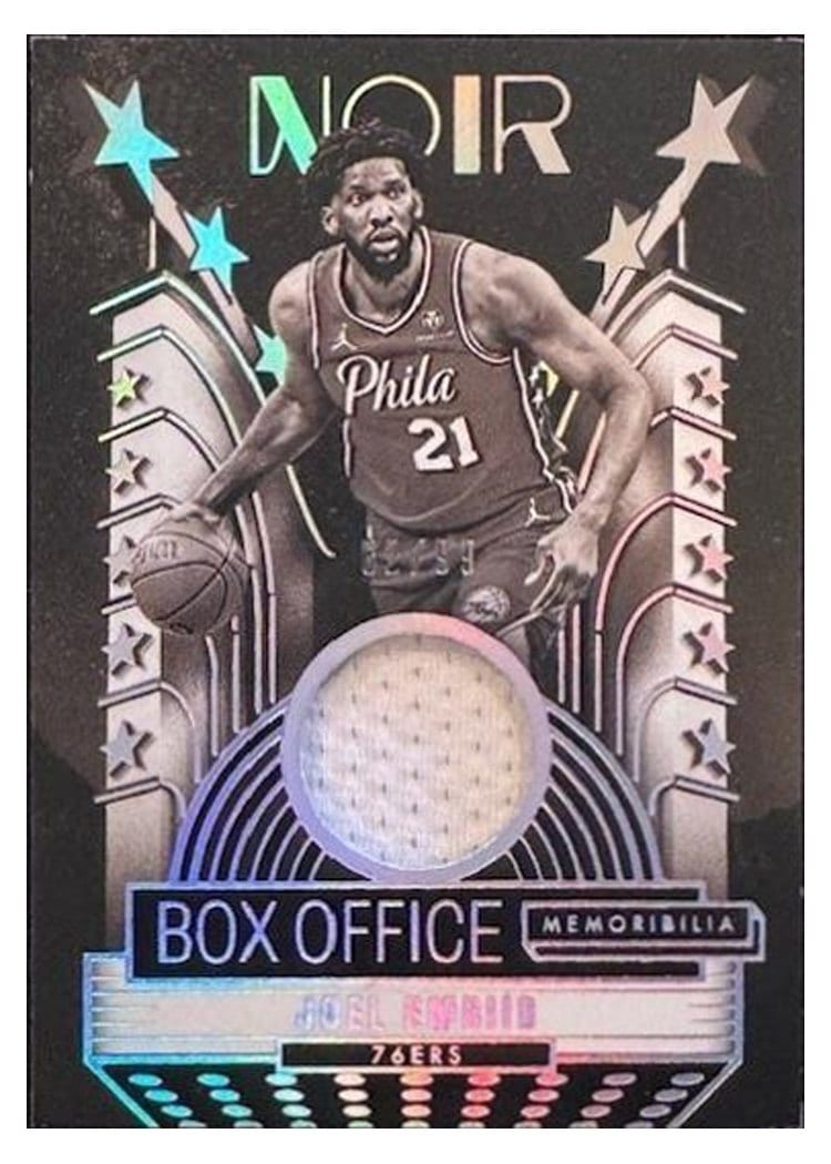 2024-25 Panini Noir Box Office Memorabilia Set Joel Embiid #7