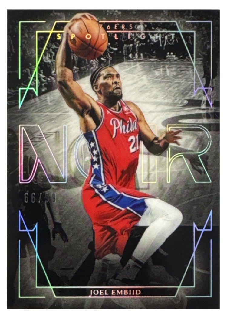 2024-25 Panini Noir Spotlight Set Joel Embiid #10 card