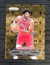 2024-25 Panini Prizm Monopoly Millionaire Black Joel Embiid #B1 card