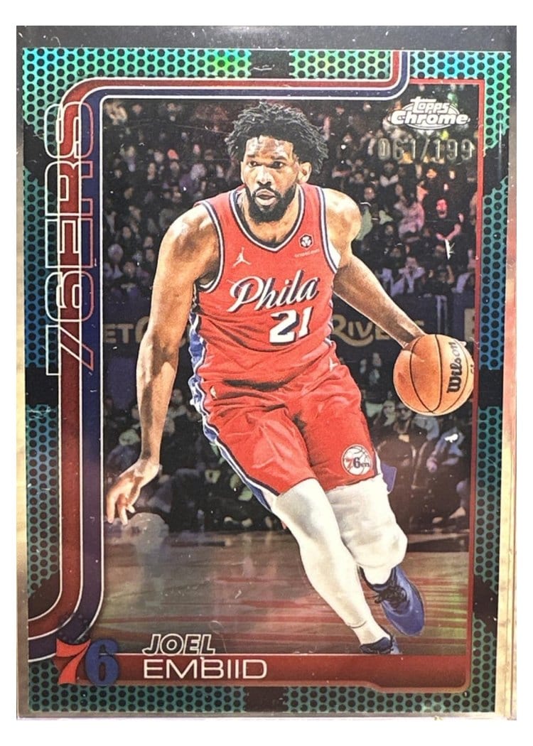 2025 Topps Chrome Joel Embiid #149 card