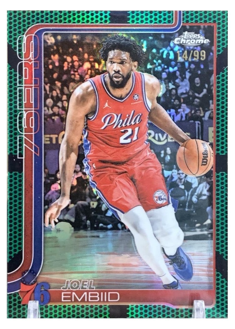 2025 Topps Chrome Joel Embiid #149 card