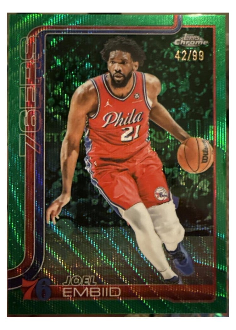 2025 Topps Chrome Joel Embiid #149 card