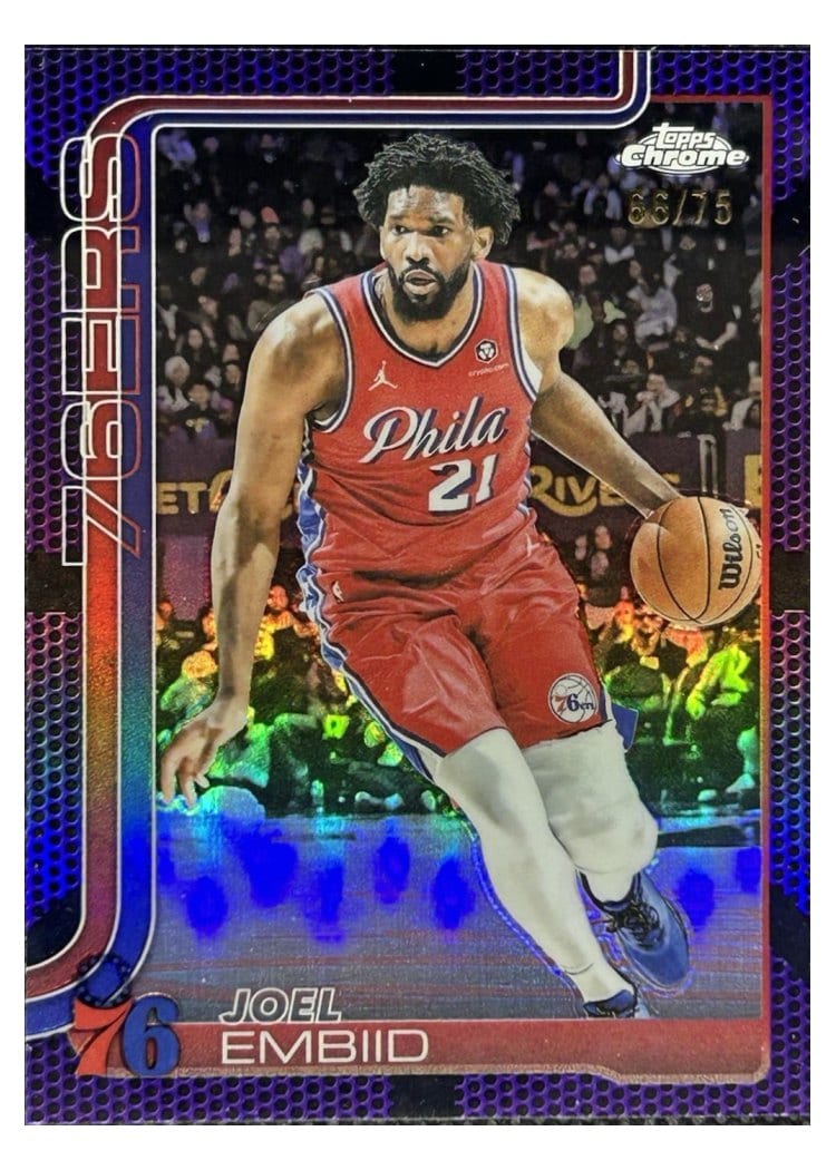 2025 Topps Chrome Joel Embiid #149 card