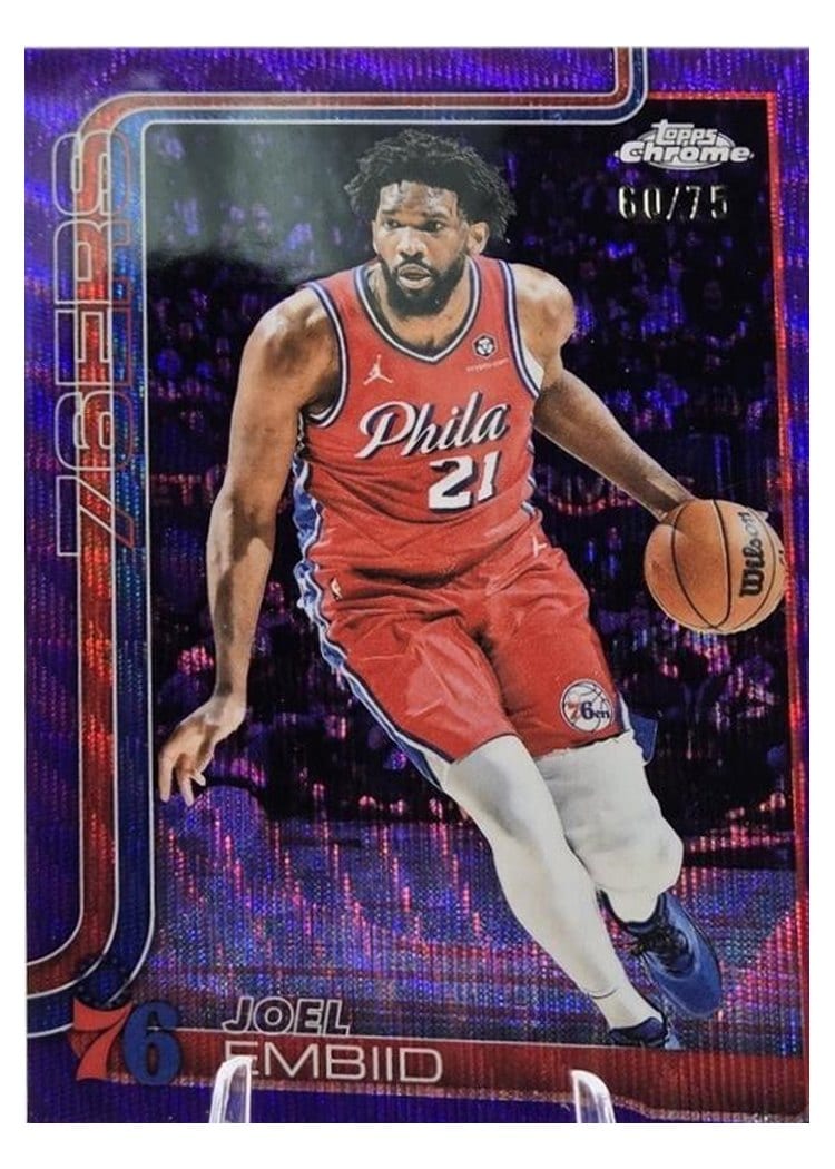 2025 Topps Chrome Joel Embiid #149 card