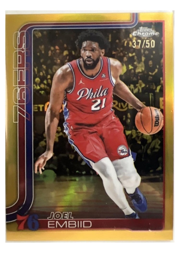 2025 Topps Chrome Joel Embiid #149 card