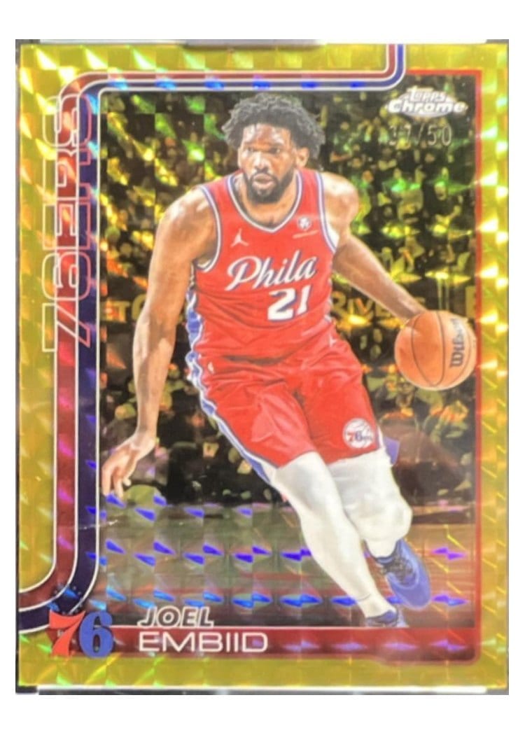 2025 Topps Chrome Joel Embiid #149 card