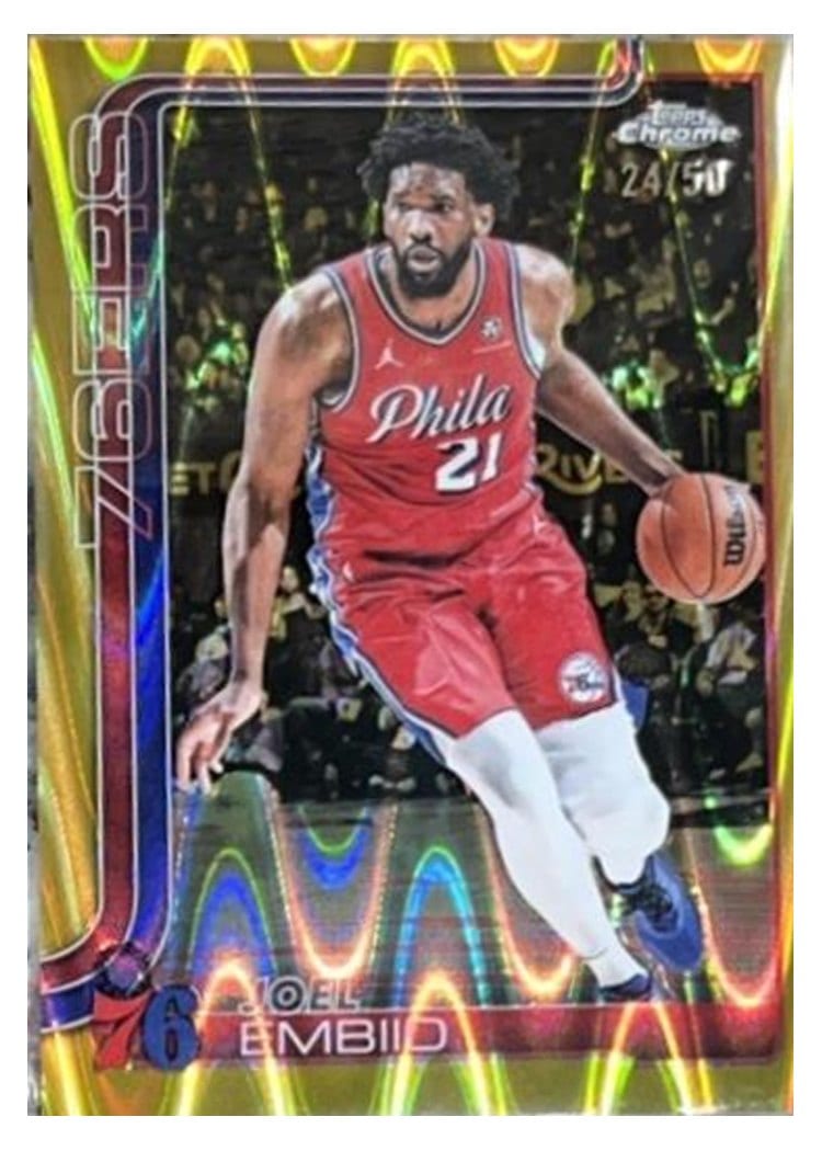 2025 Topps Chrome Joel Embiid #149 card