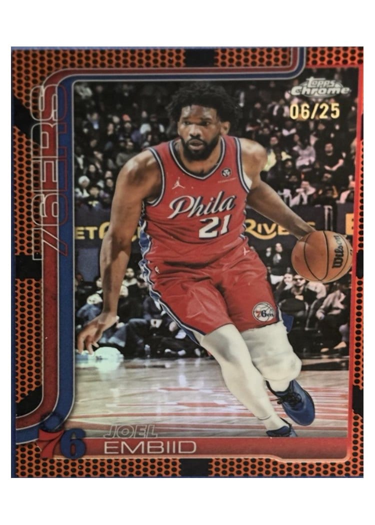 2025 Topps Chrome Joel Embiid #149 card