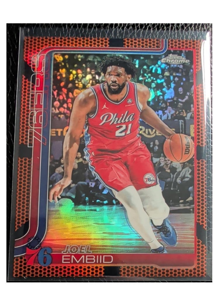 2025 Topps Chrome Joel Embiid #149 card