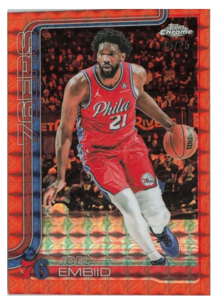 2025 Topps Chrome Joel Embiid #149 card