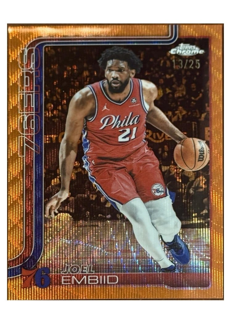 2025 Topps Chrome Joel Embiid #149 card