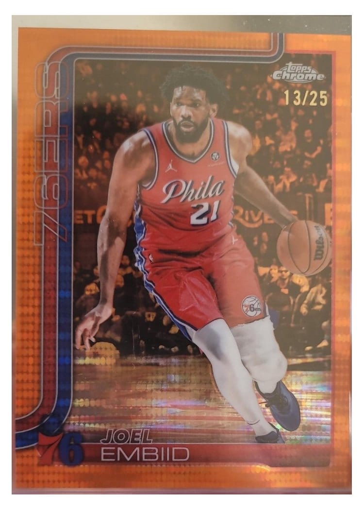 2025 Topps Chrome Joel Embiid #149 card