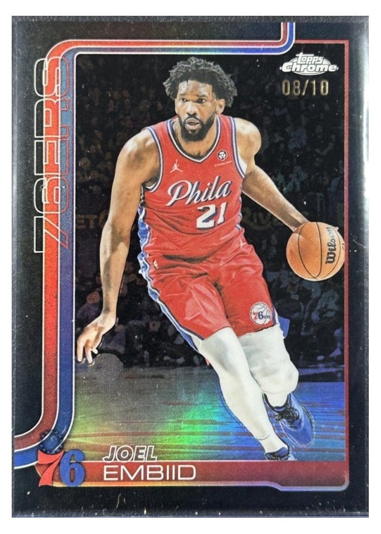 2025 Topps Chrome Joel Embiid #149 card