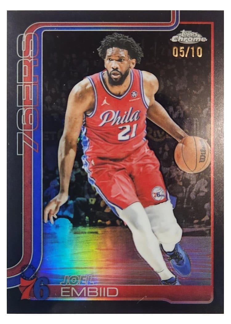 2025 Topps Chrome Joel Embiid #149 card