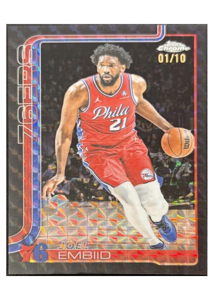 2025 Topps Chrome Joel Embiid #149 card
