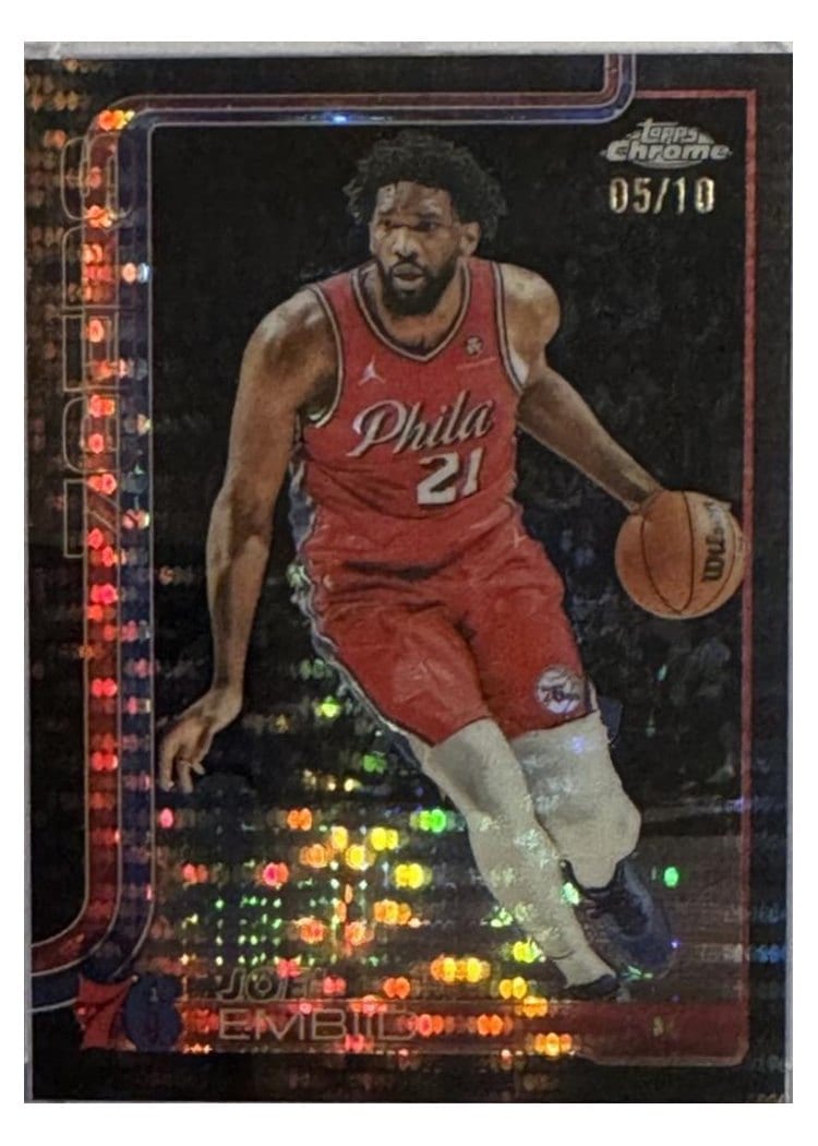 2025 Topps Chrome Joel Embiid #149 card