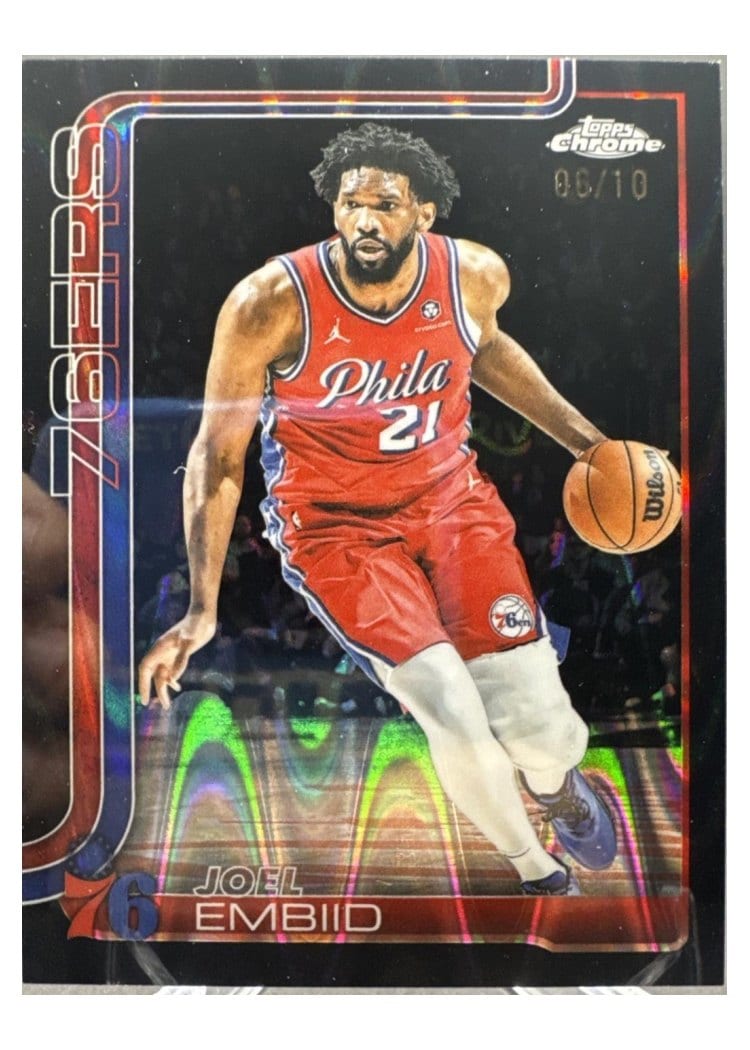 2025 Topps Chrome Joel Embiid #149 card