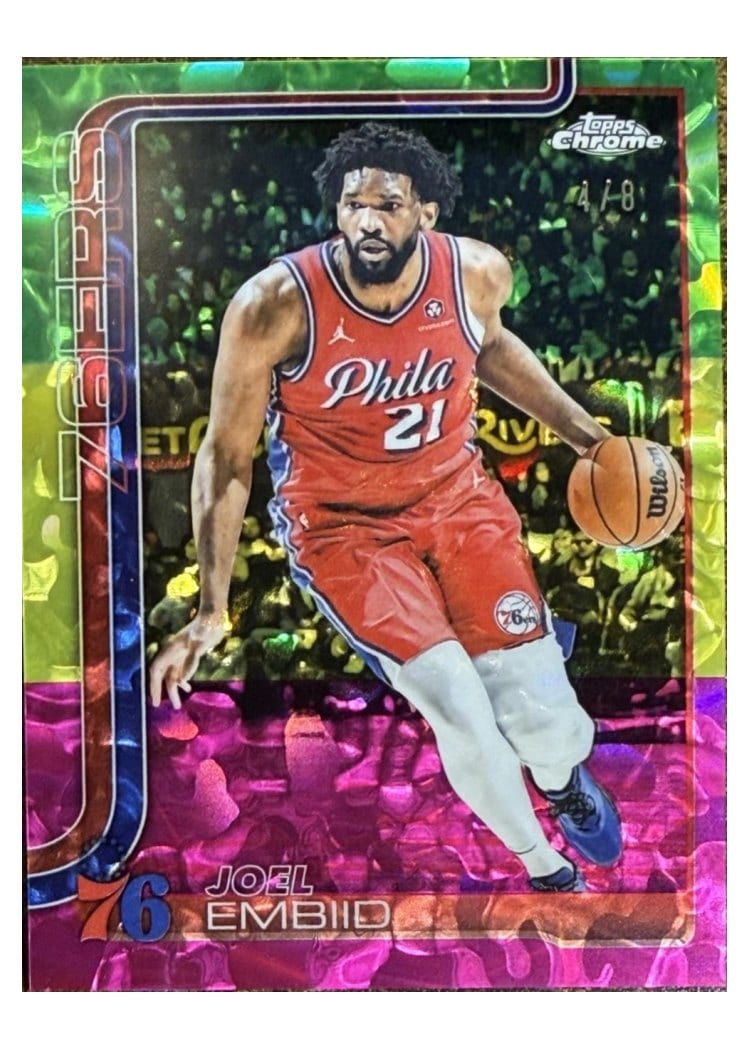 2025 Topps Chrome Joel Embiid #149 card