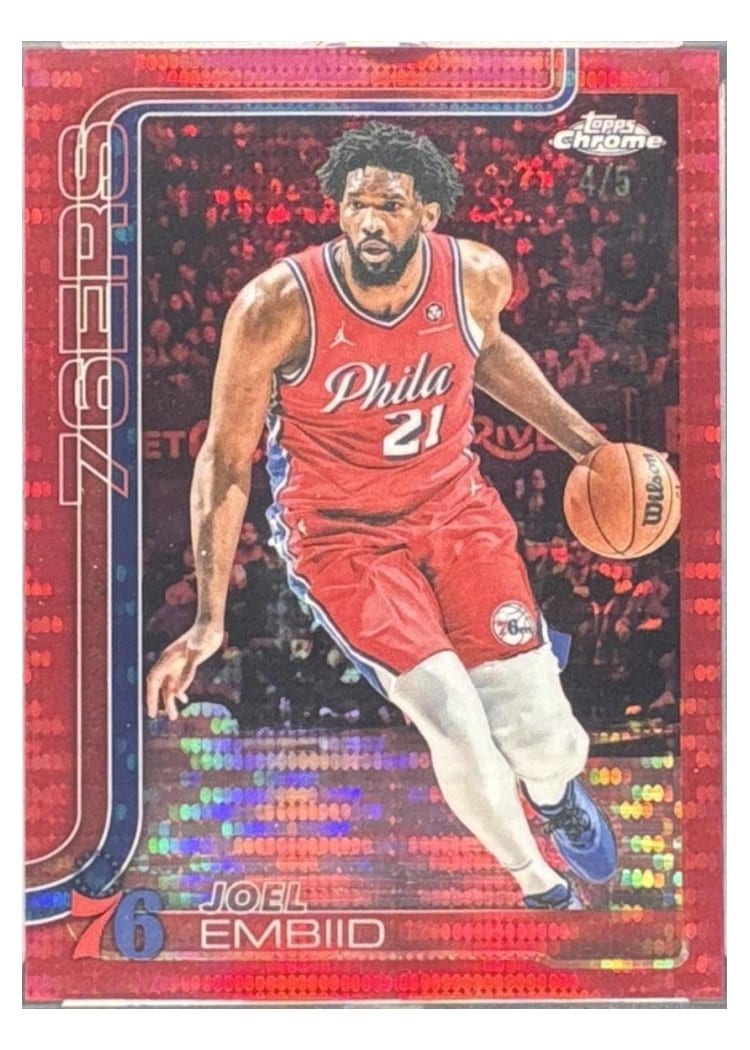 2025 Topps Chrome Joel Embiid #149 card