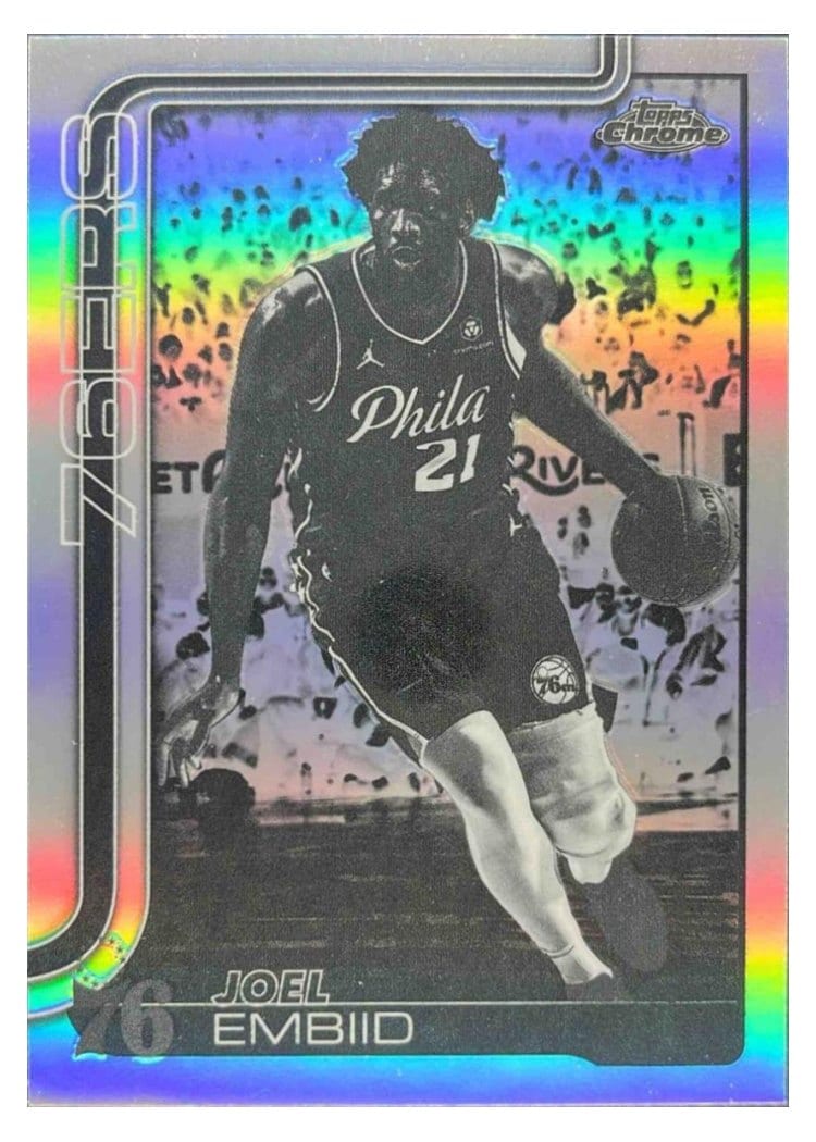 2025 Topps Chrome Joel Embiid #149 card