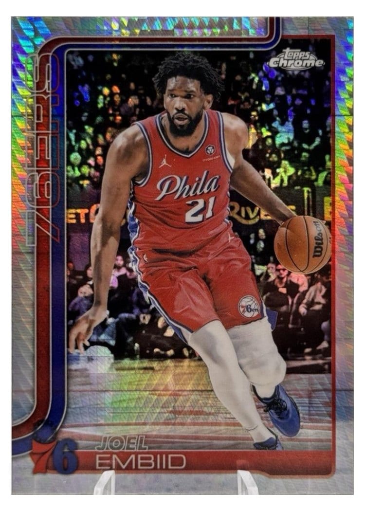 2025 Topps Chrome Joel Embiid #149 card