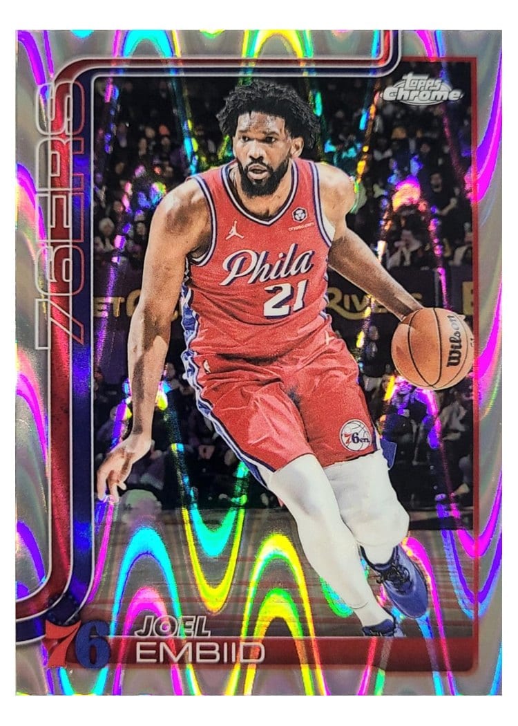 2025 Topps Chrome Joel Embiid #149 card