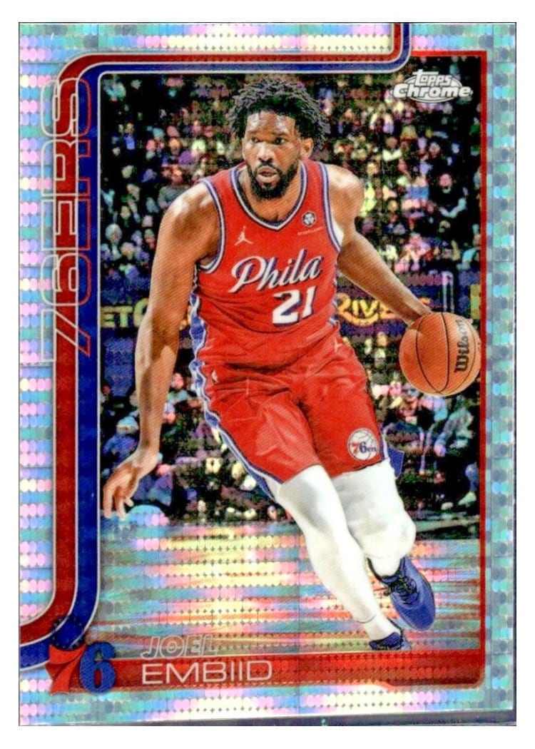 2025 Topps Chrome Joel Embiid #149 card