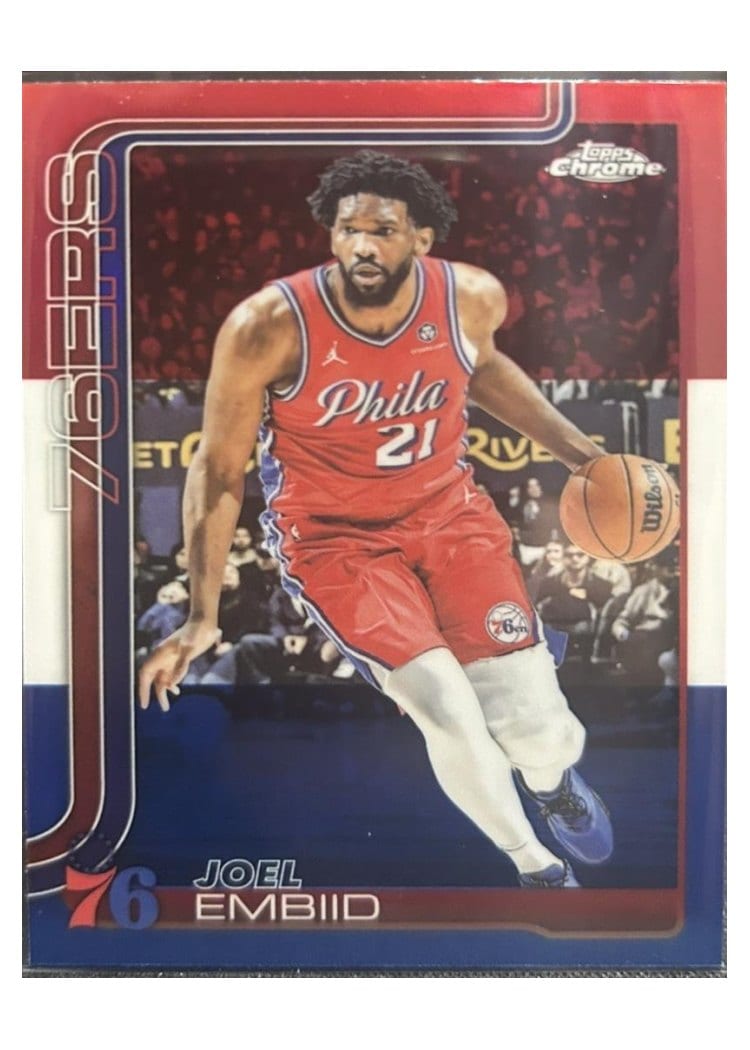 2025 Topps Chrome Joel Embiid #149 card