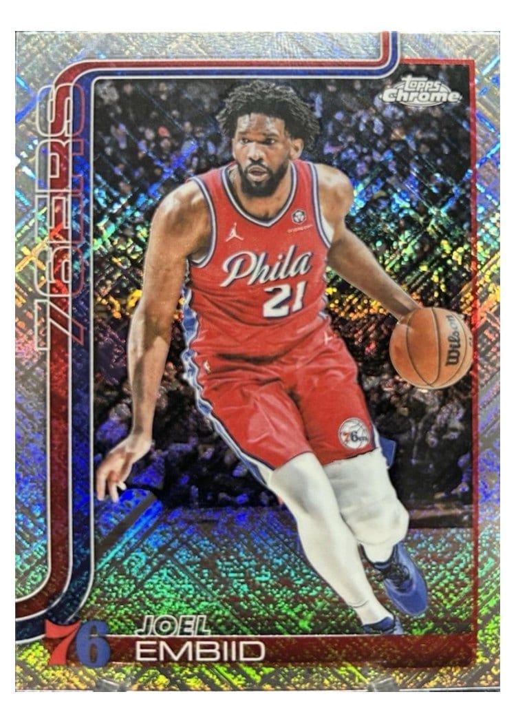 2025 Topps Chrome Joel Embiid #149 card
