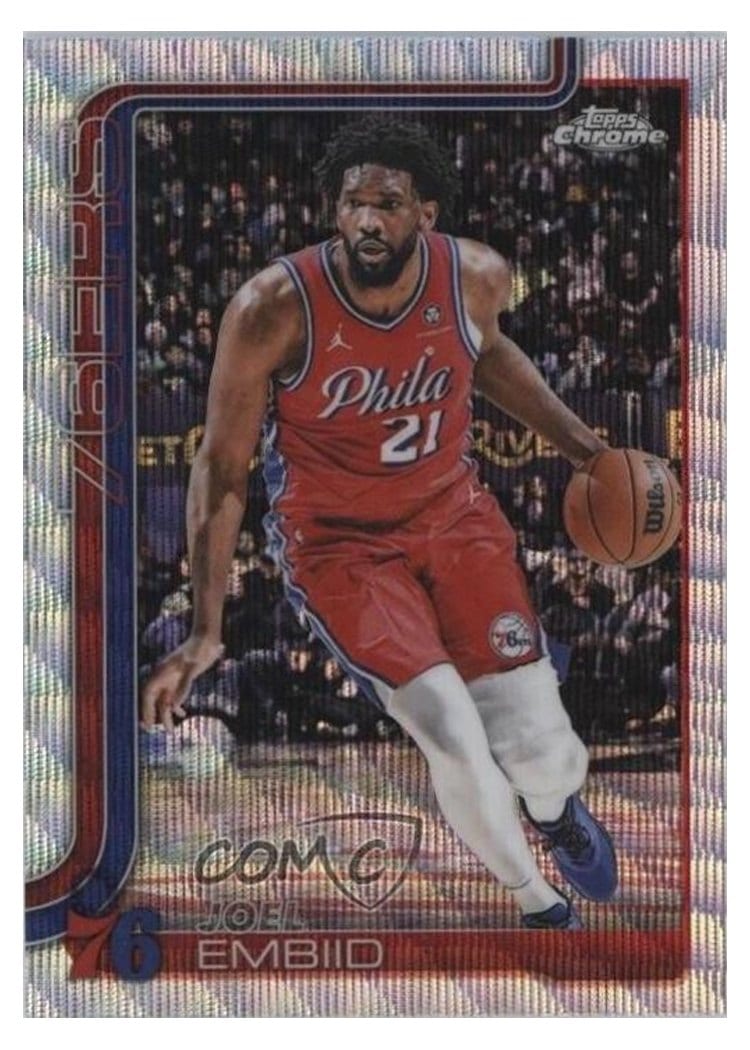 2025 Topps Chrome Joel Embiid #149 card