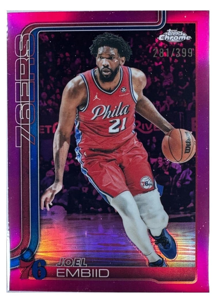 2025 Topps Chrome Joel Embiid #149 card