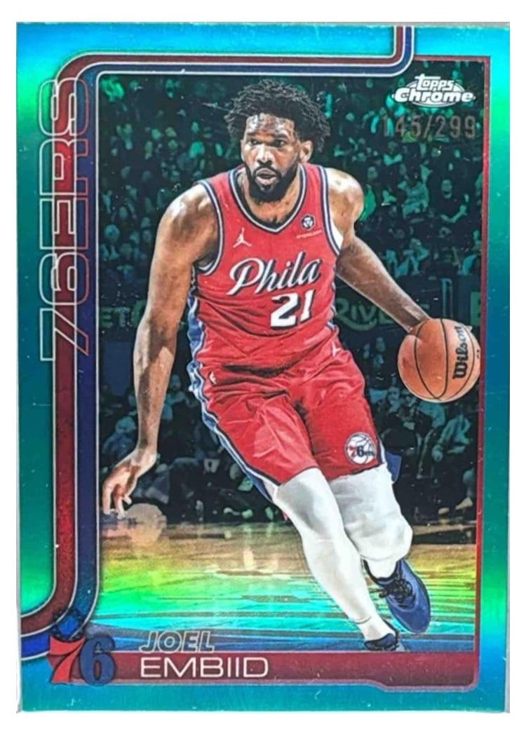 2025 Topps Chrome Joel Embiid #149 card
