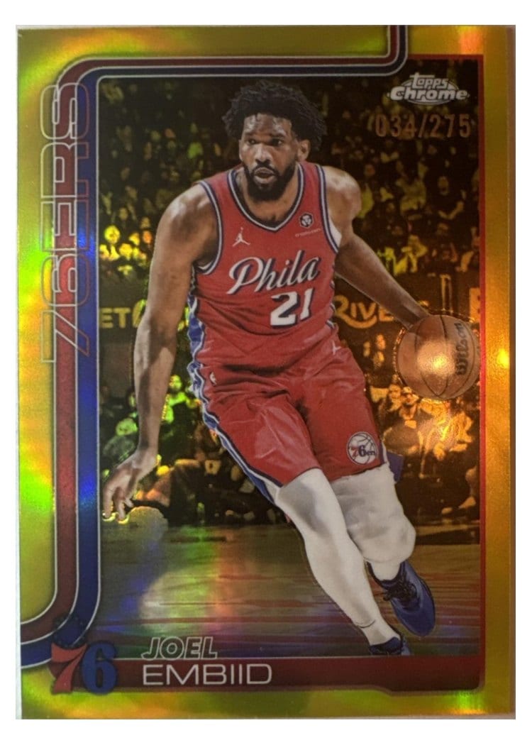 2025 Topps Chrome Joel Embiid #149 card