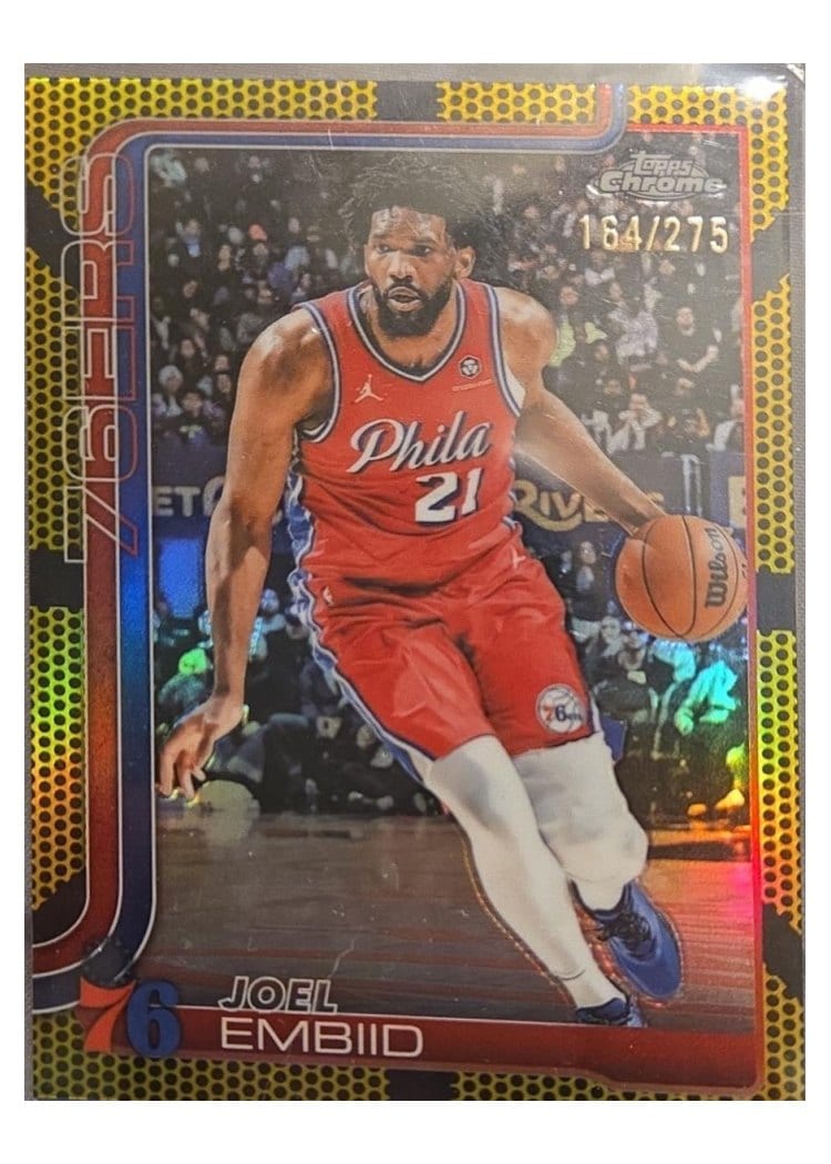 2025 Topps Chrome Joel Embiid #149 card