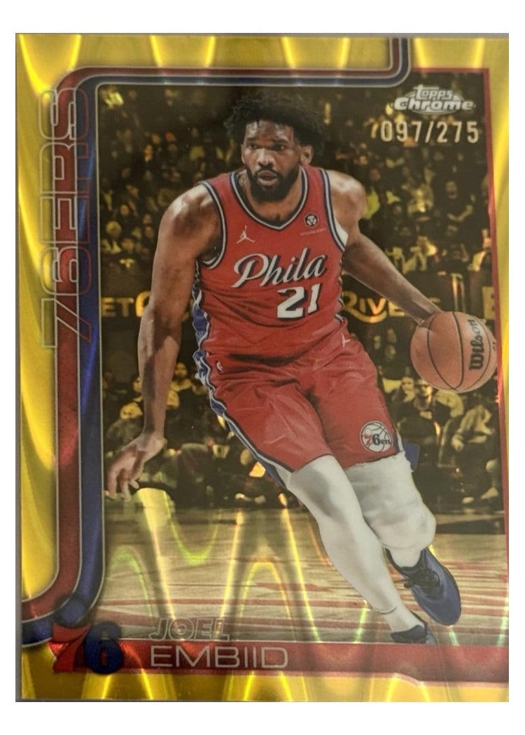 2025 Topps Chrome Joel Embiid #149 card