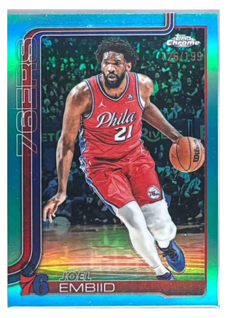 2025 Topps Chrome Joel Embiid #149 card