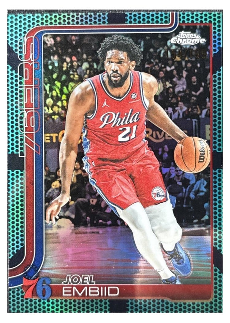 2025 Topps Chrome Joel Embiid #149 card