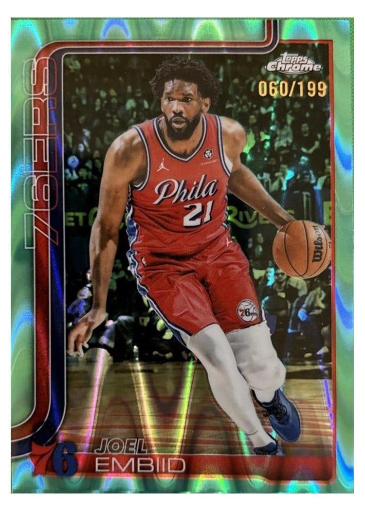 2025 Topps Chrome Joel Embiid #149 card