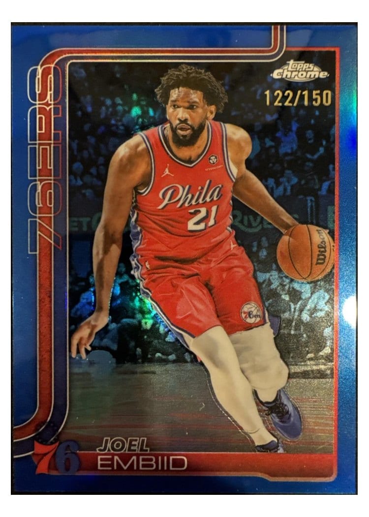 2025 Topps Chrome Joel Embiid #149 card