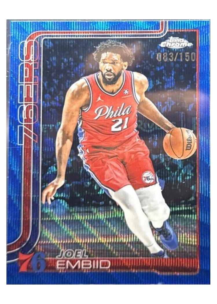 2025 Topps Chrome Joel Embiid #149 card