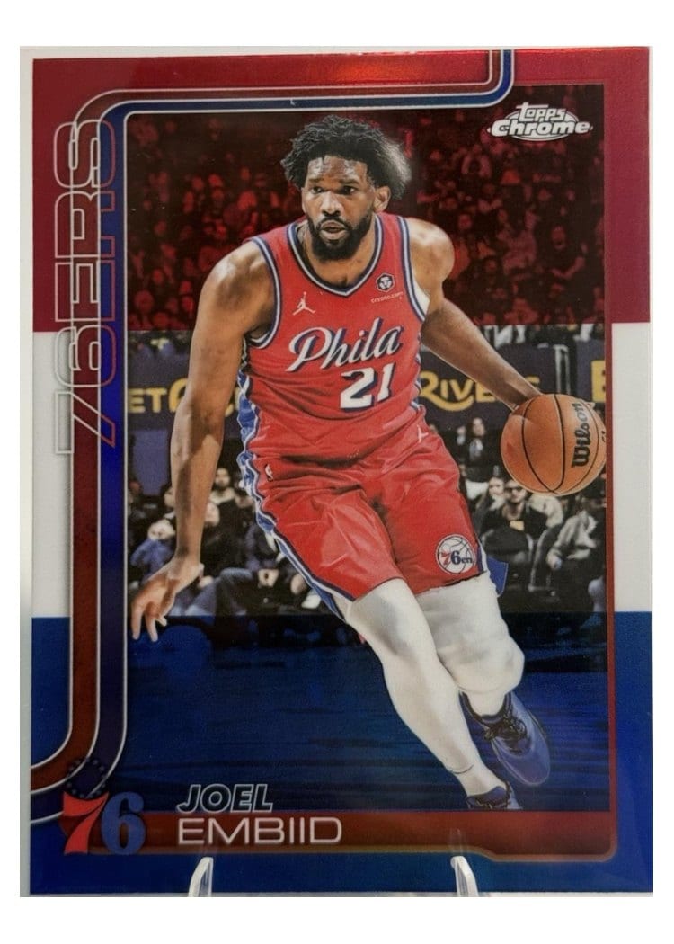 2025 Topps Chrome Joel Embiid #149 card